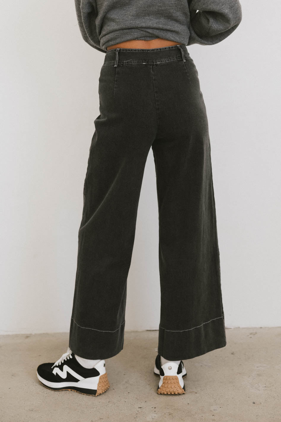 Emmaline Wide Leg Jeans in Black - FINAL SALE