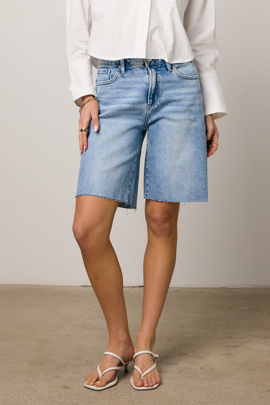 Alina Mid Rise Bermuda Shorts - FINAL SALE