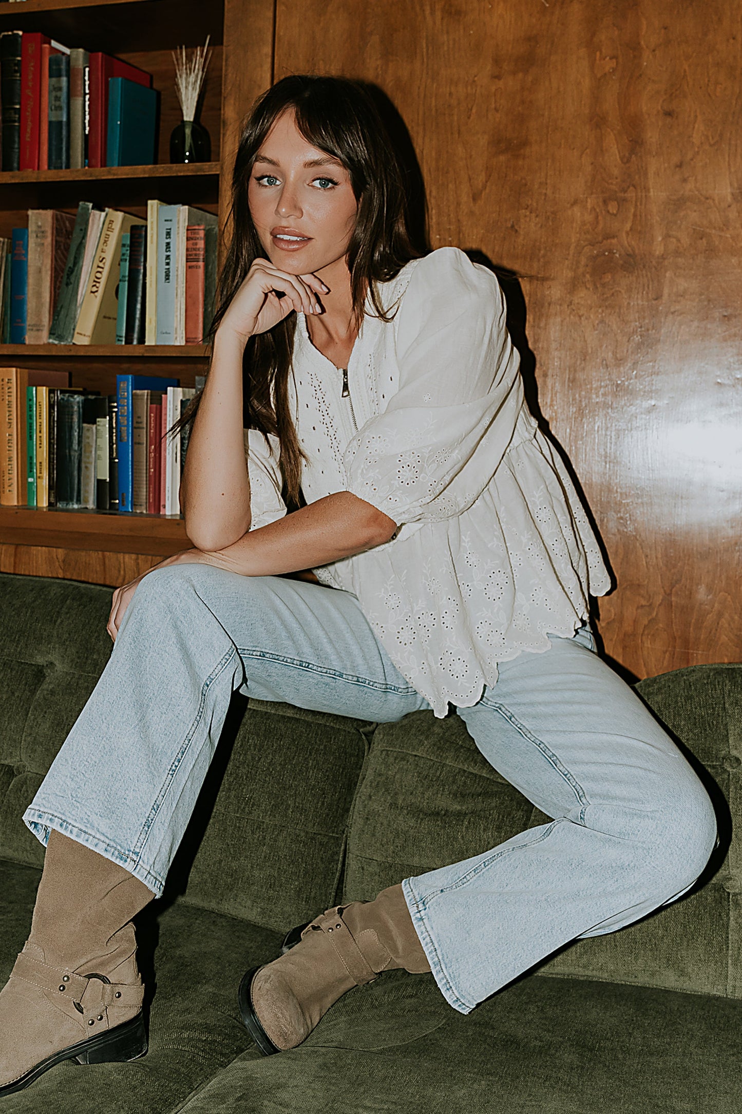Corey Embroidered Sweater - FINAL SALE