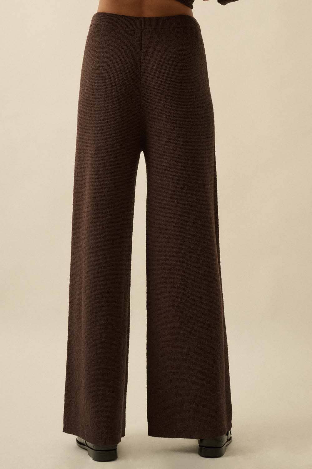 Hot Cocoa Knit Drawstring Sweater Pants