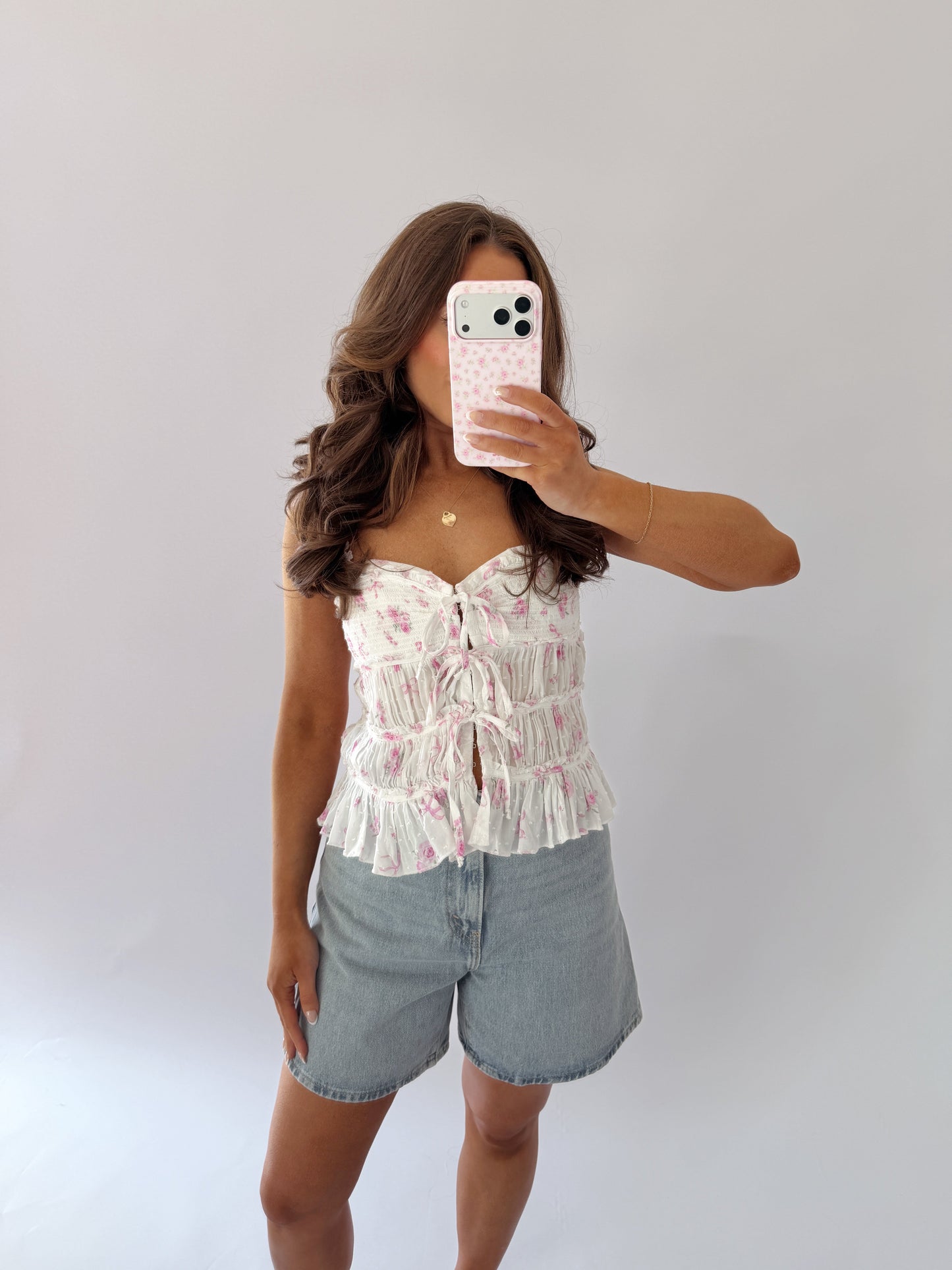 Pink Tides Floral Tank