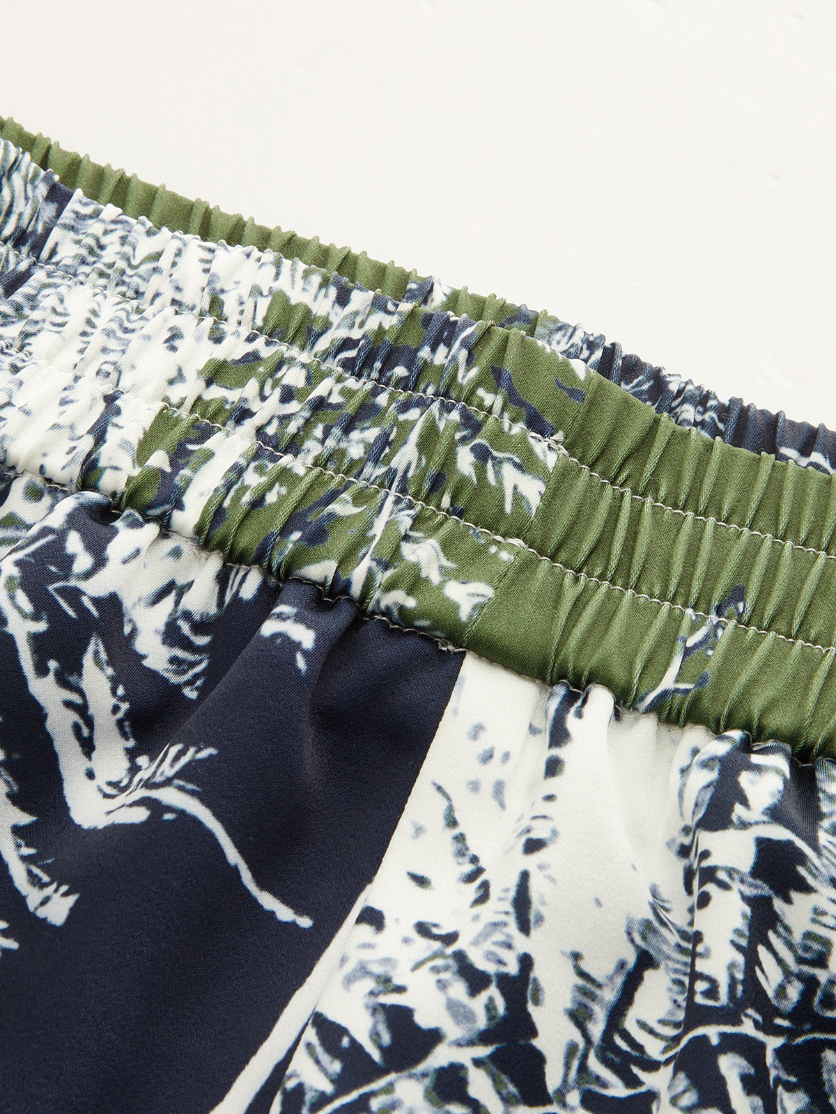 Leaf Print Strapless Top & Pants Set