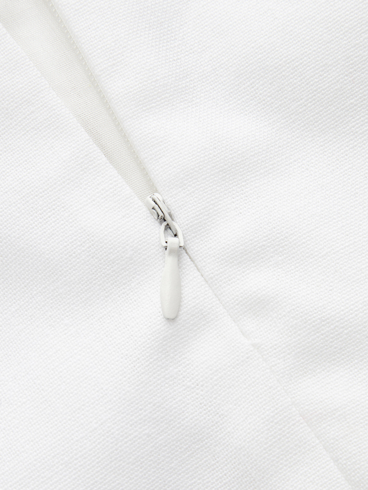 Cotton Linen Twisted Slit Midi Skirt