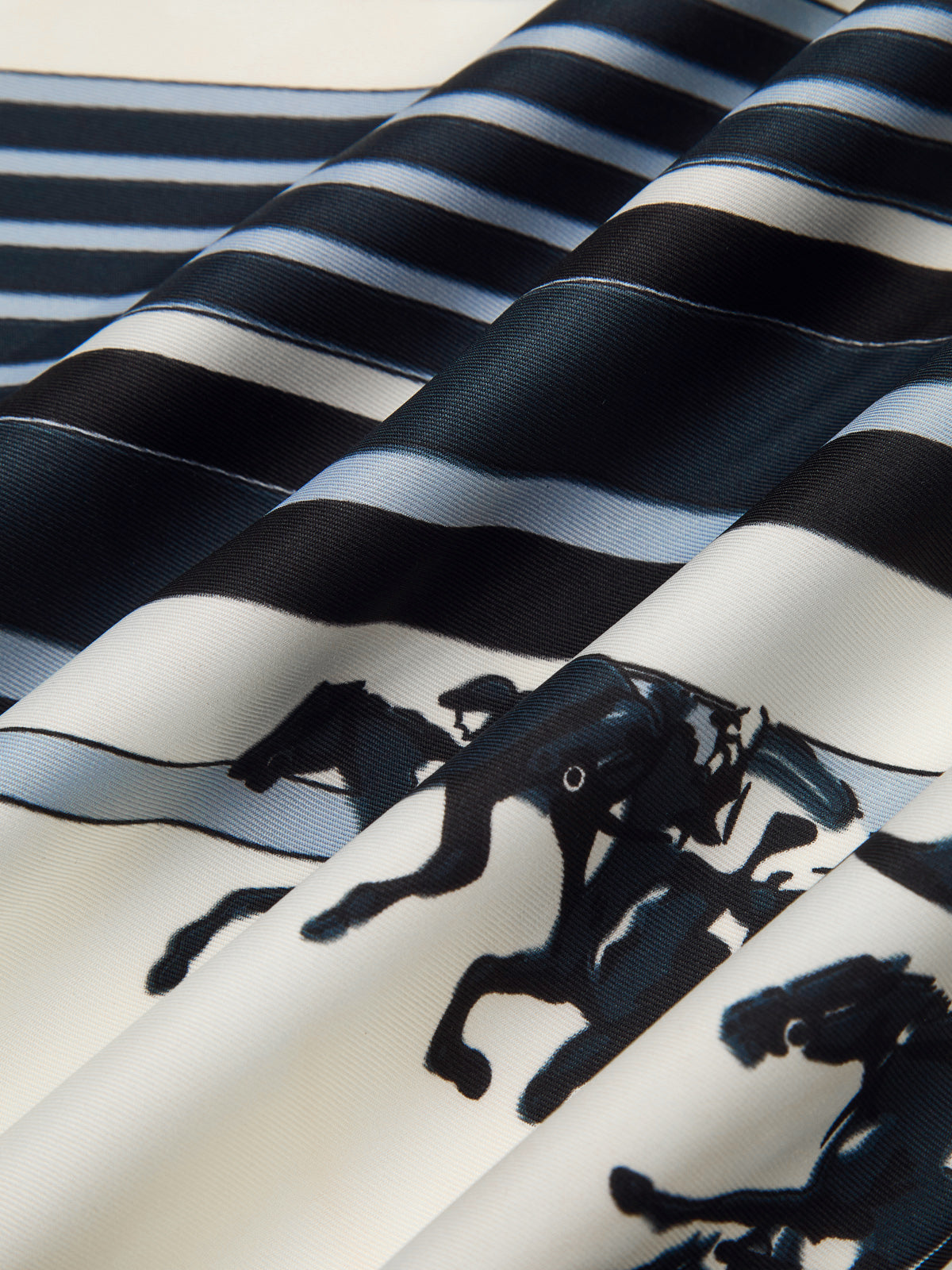Large Horse Racing Print Square Scarf