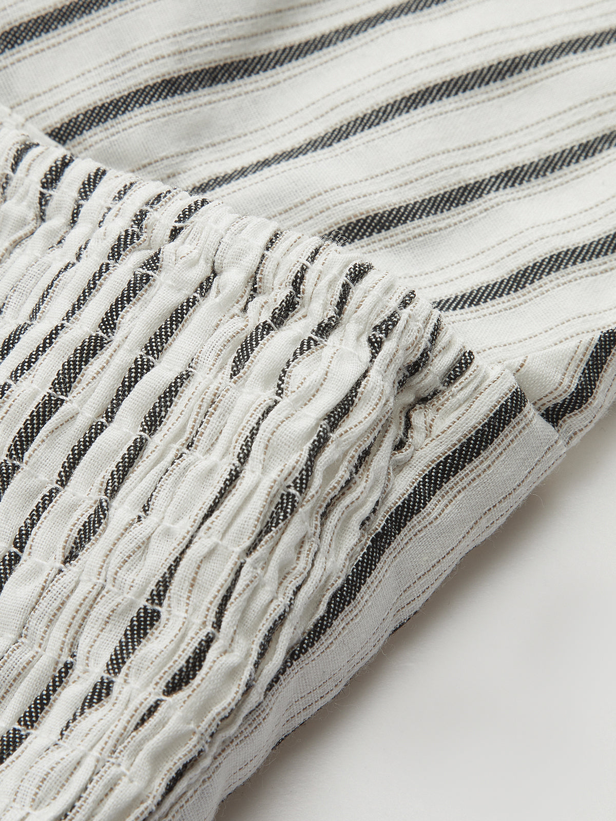 Striped Cotton Crisscross Halter Top