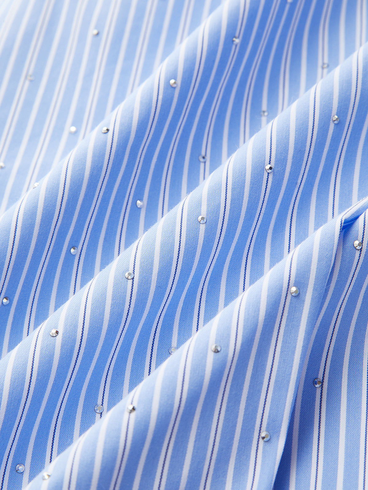 Back Bow Sparkly Detail Striped Halter Top