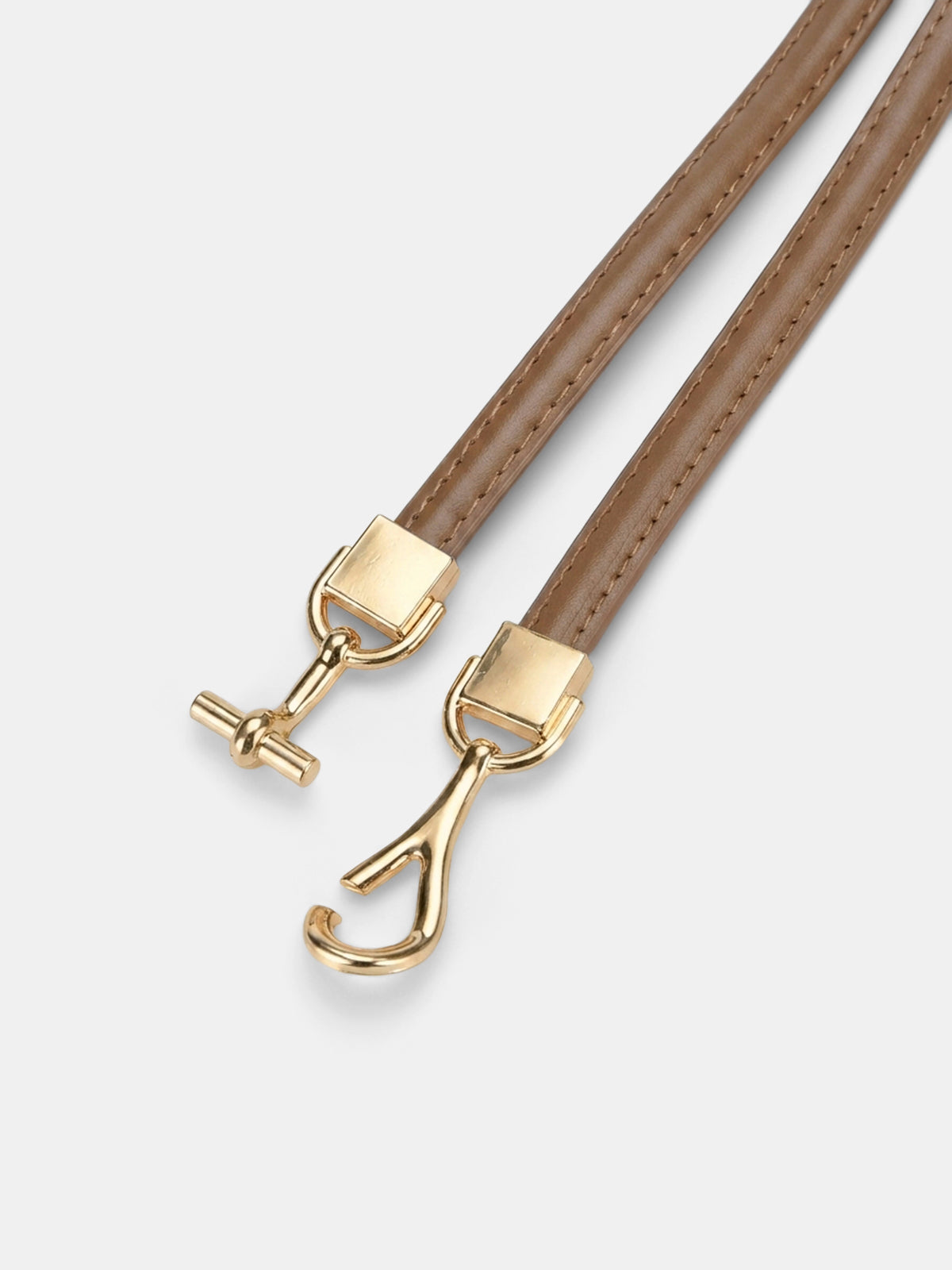 Slim Leather Metal Buckle Waist Belt