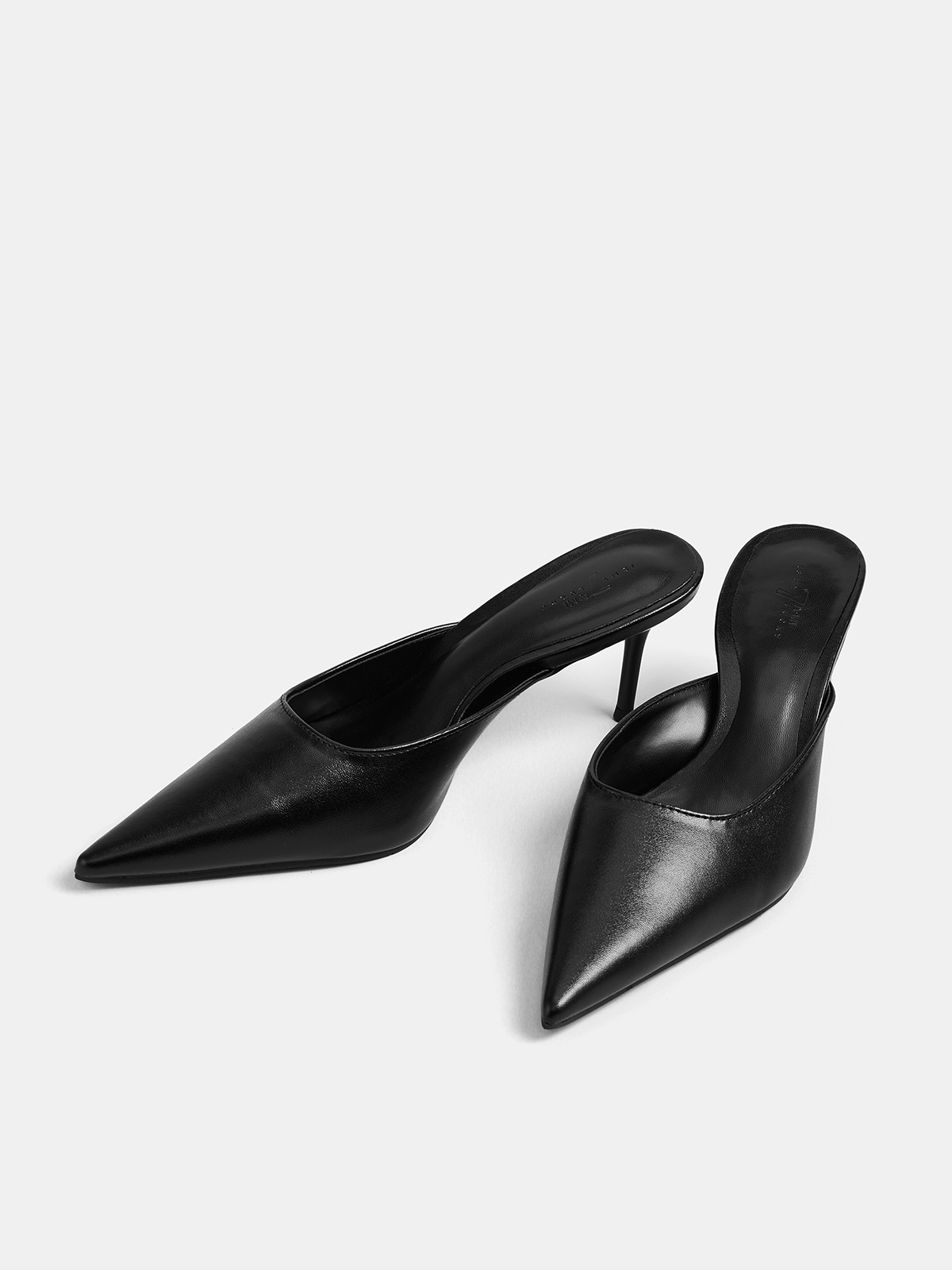 Pointed Toe Stiletto Heeled Mules