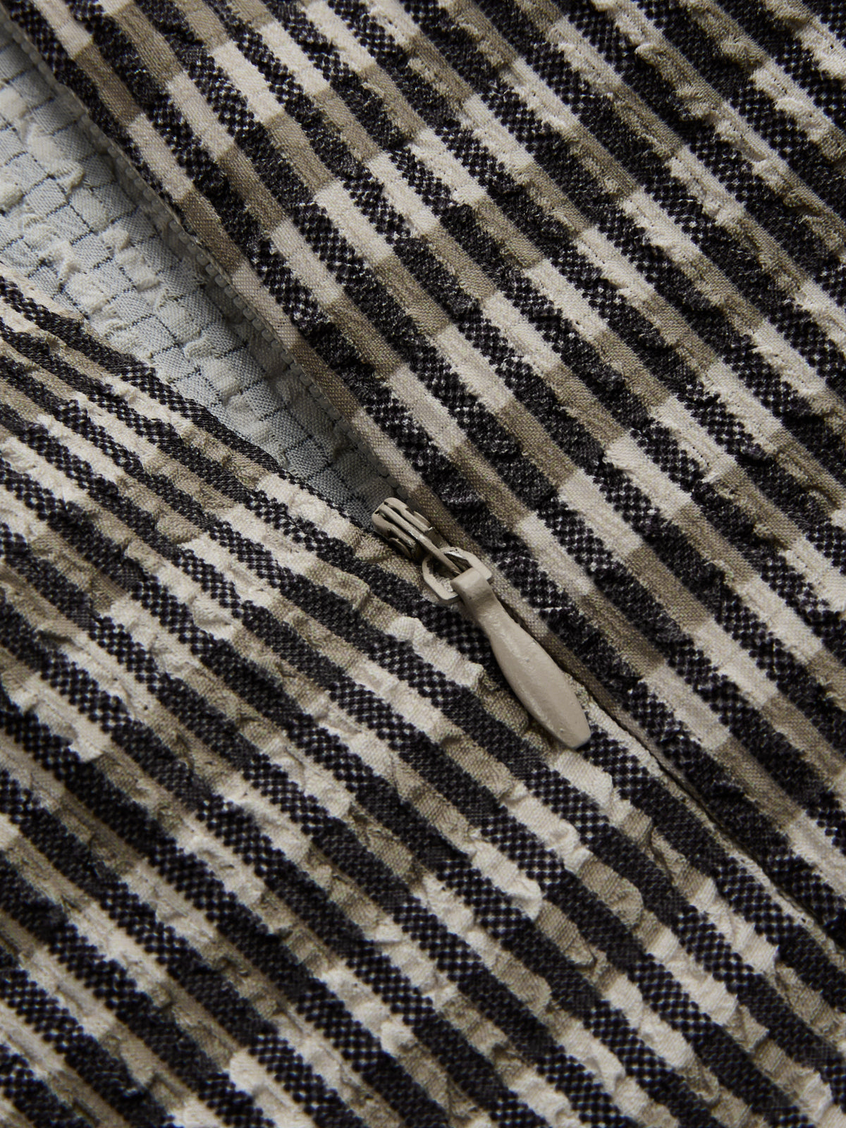 Textured Striped Sleeveless Asymmetrical Dress