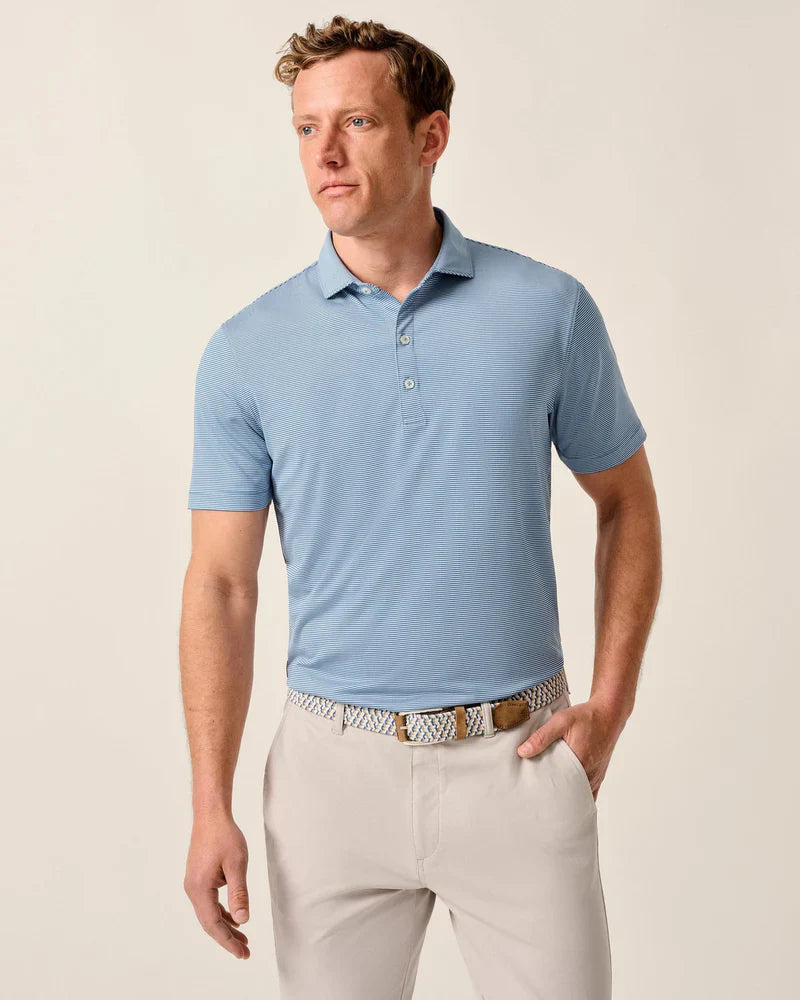 Johnnie O Lyndon Stripe Performance Polo