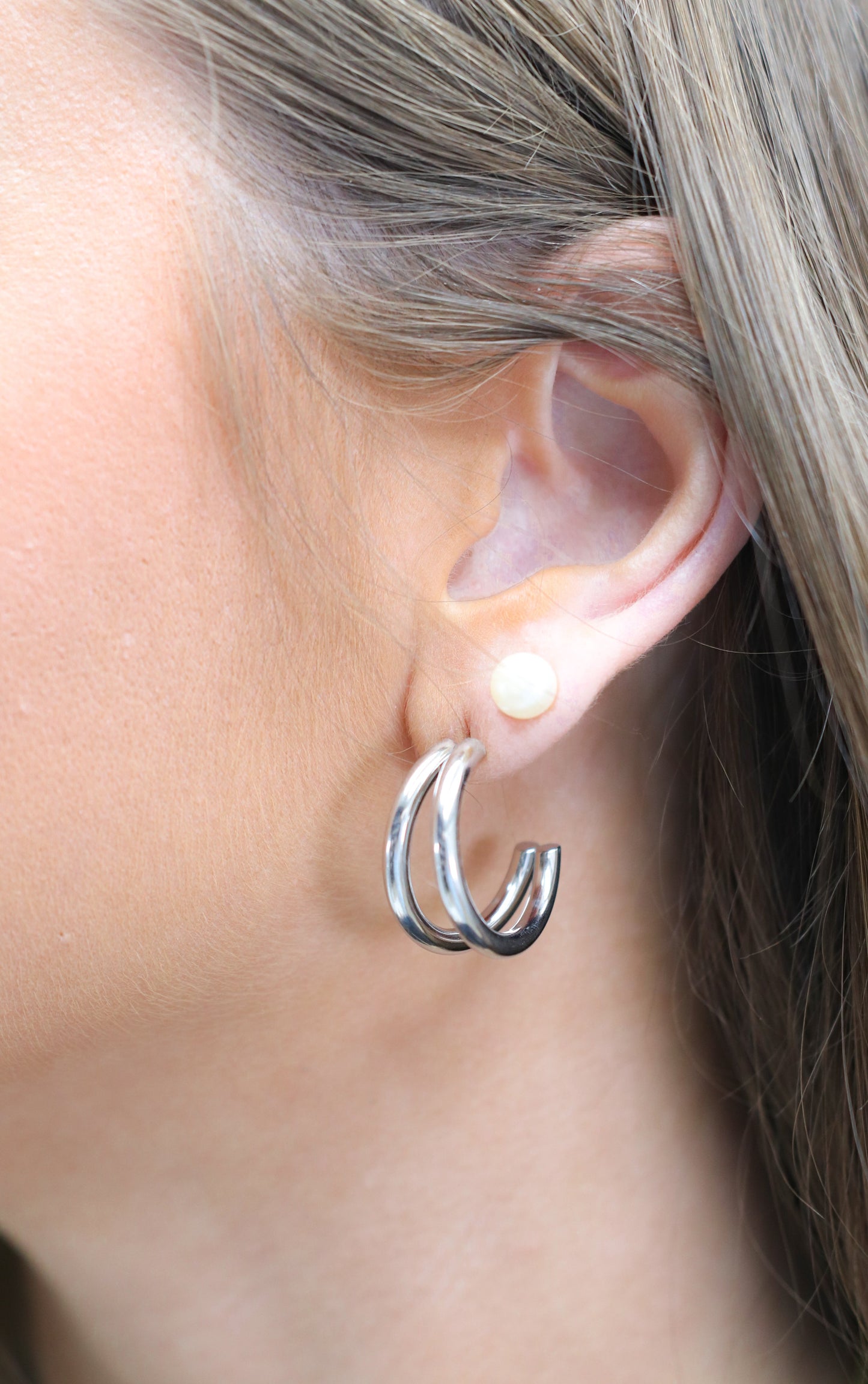 Lauren Kenzie Double Hoops