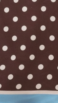 Tariana Strapless Asymmetrical Top and Shorts Set - Brown Polka