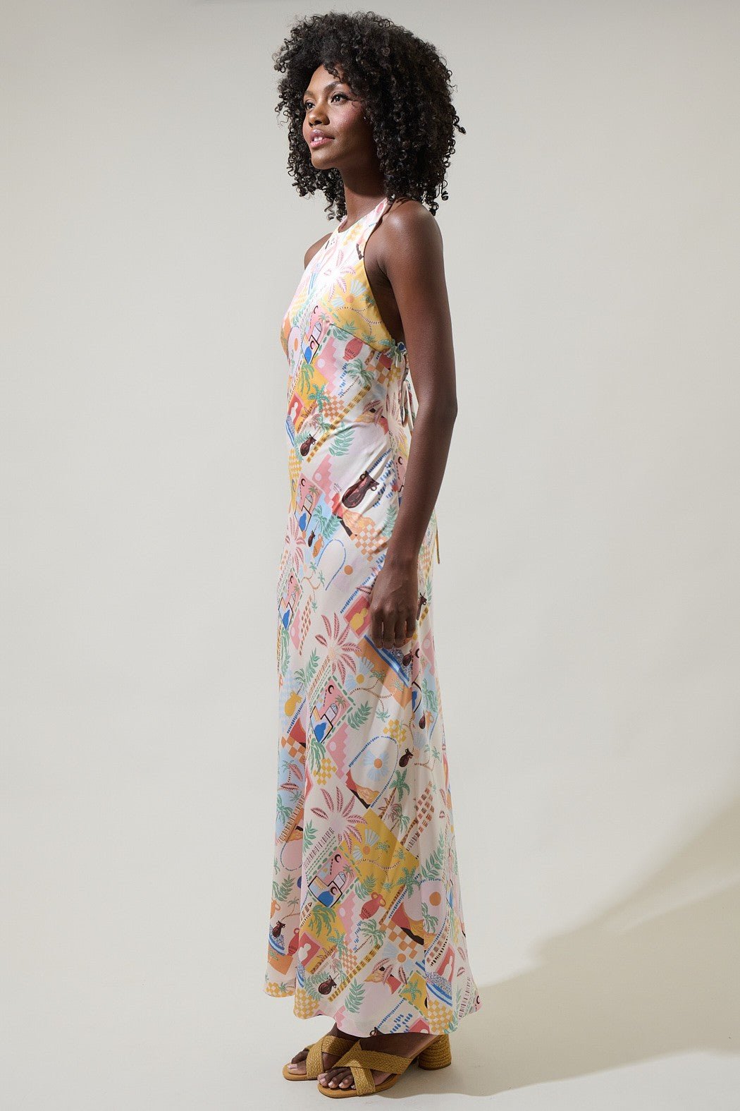Down The Sunset Yuma Halter Midi Dress
