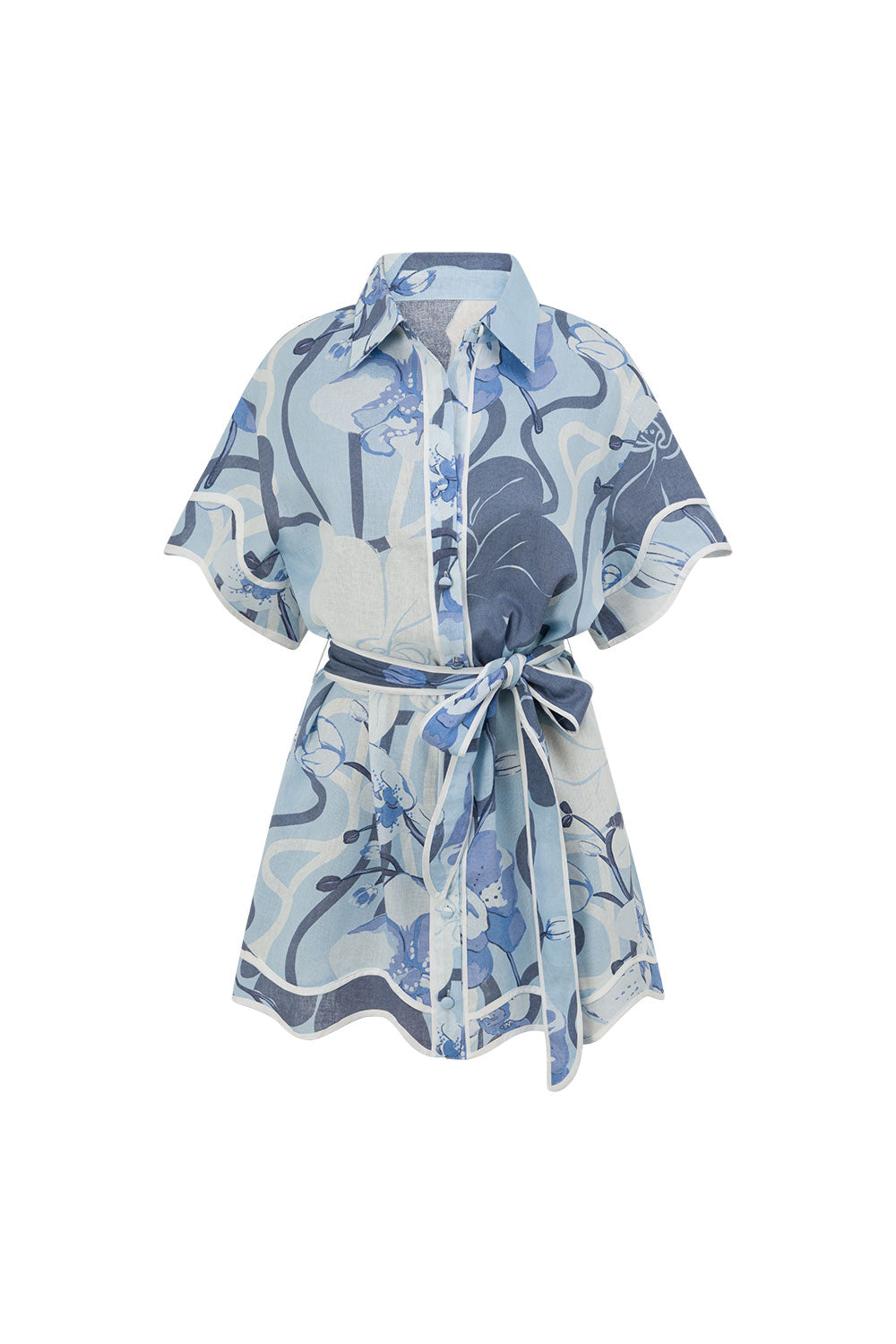 SAMPLE-Daria Dress - Bouquet Blu
