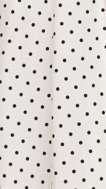 Fiana Top - White/Black Polka Dot