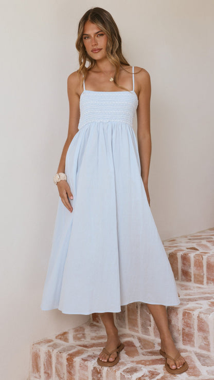 Kinsley Midi Dress - Blue