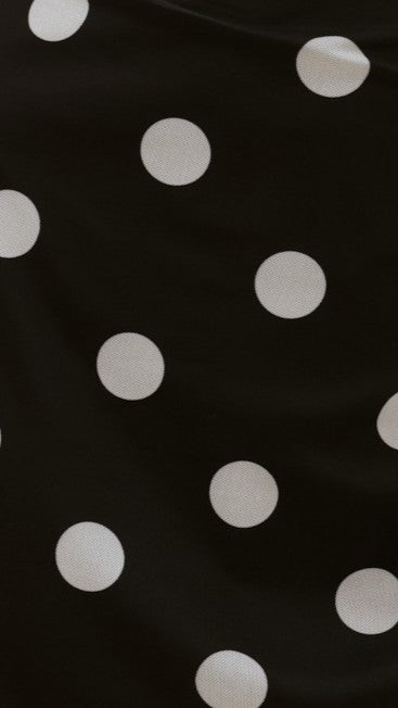 Sammie Mini Dress - Black/White Polka