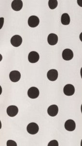 Dimmi Maxi Dress - White/Black Spot