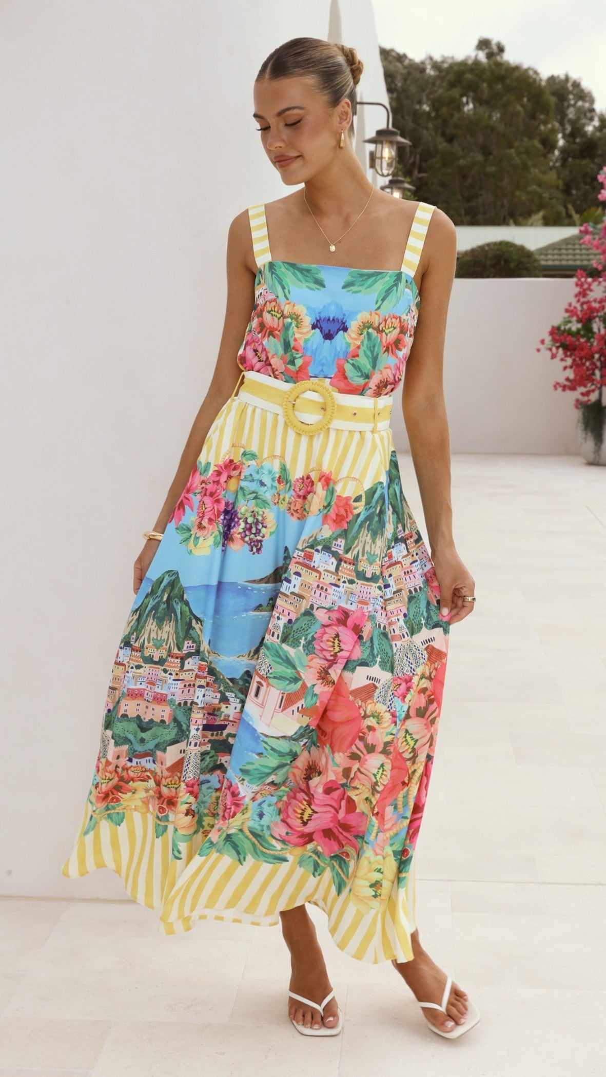 Kancy Maxi Skirt - Positano Lemon