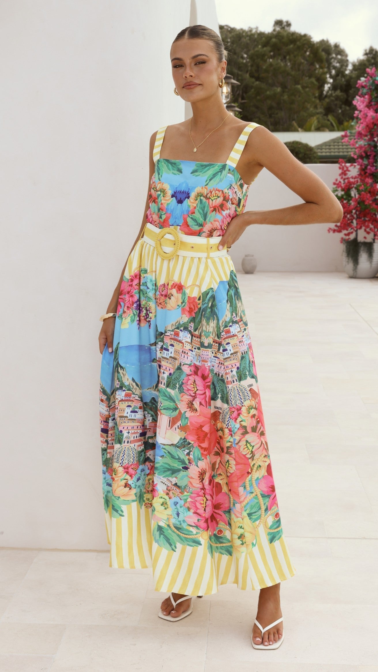 Kancy Maxi Skirt - Positano Lemon