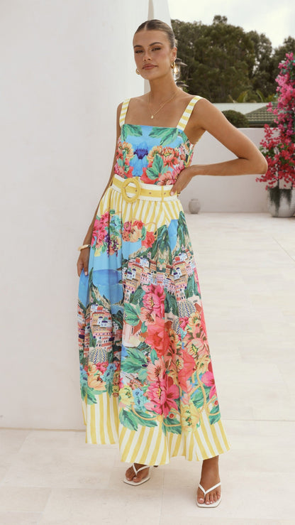 Kancy Maxi Skirt - Positano Lemon