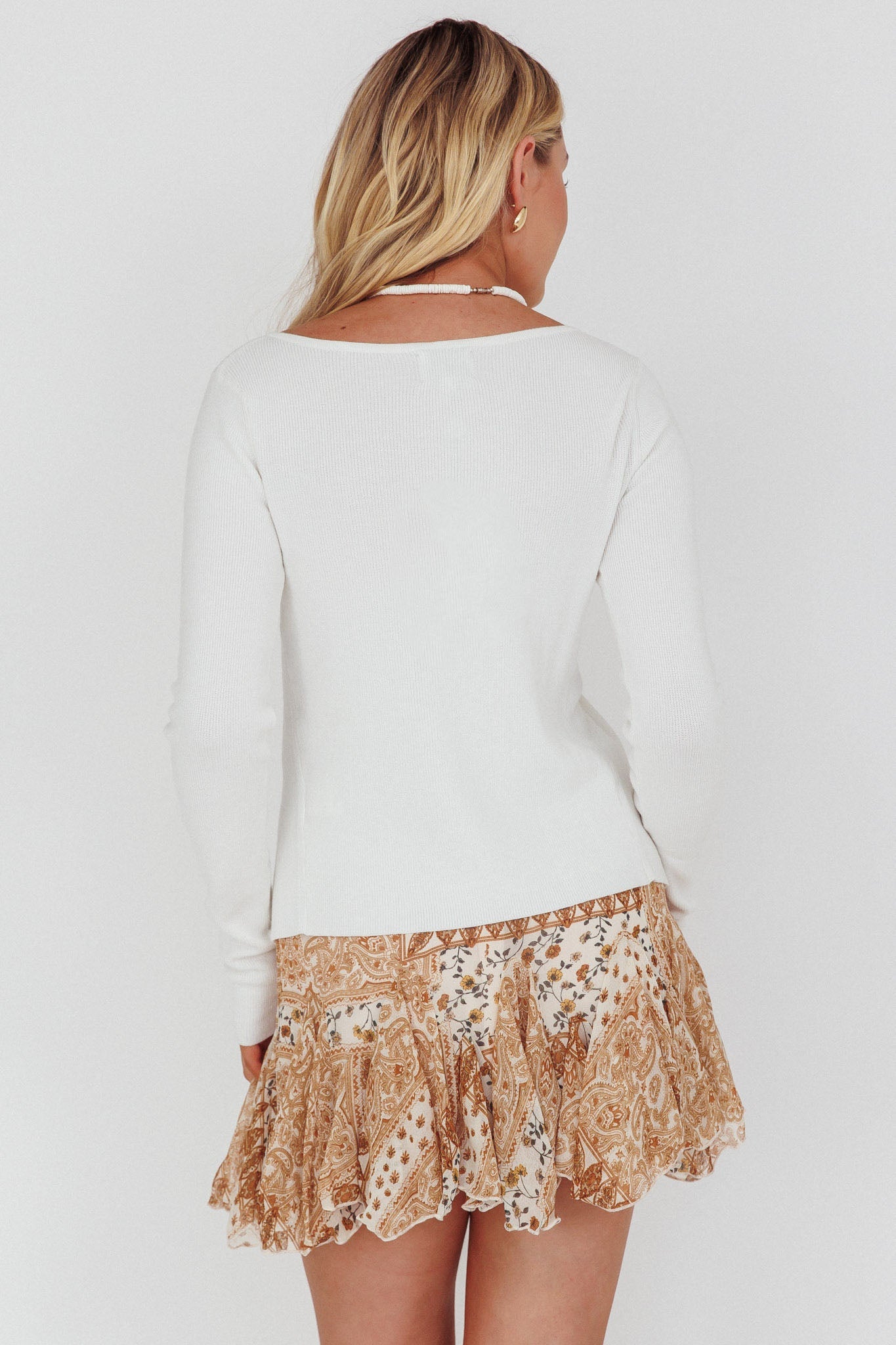 Robyn Flounce Mini Skirt Paisley Multi