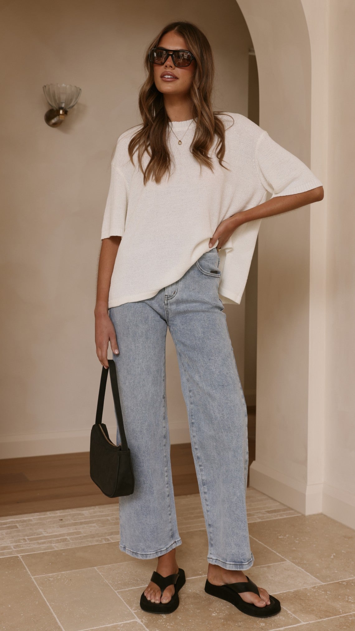 Vinnie Straight Leg Jeans - Light Blue