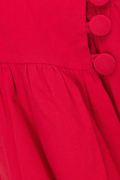 SAMPLE-Alfresco Dress - Red