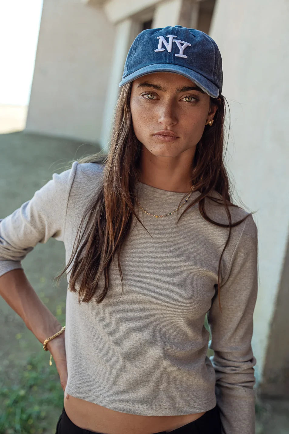 Hallie Top in Grey - FINAL SALE