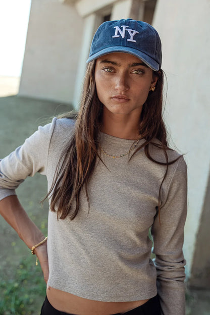 Hallie Top in Grey - FINAL SALE