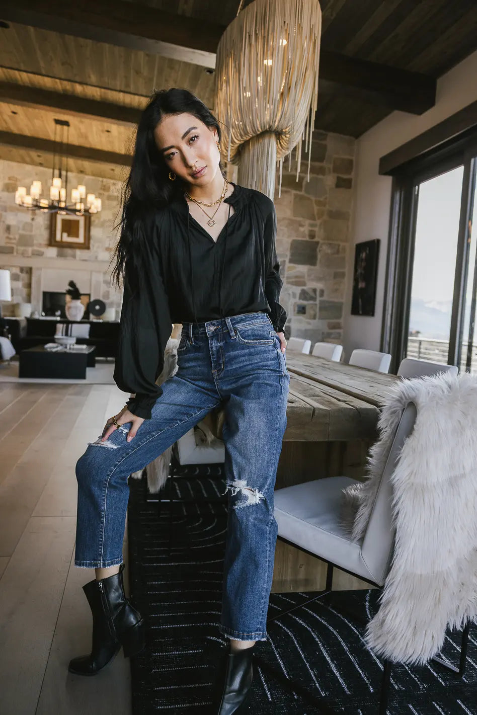 Eva Pleated Blouse - FINAL SALE