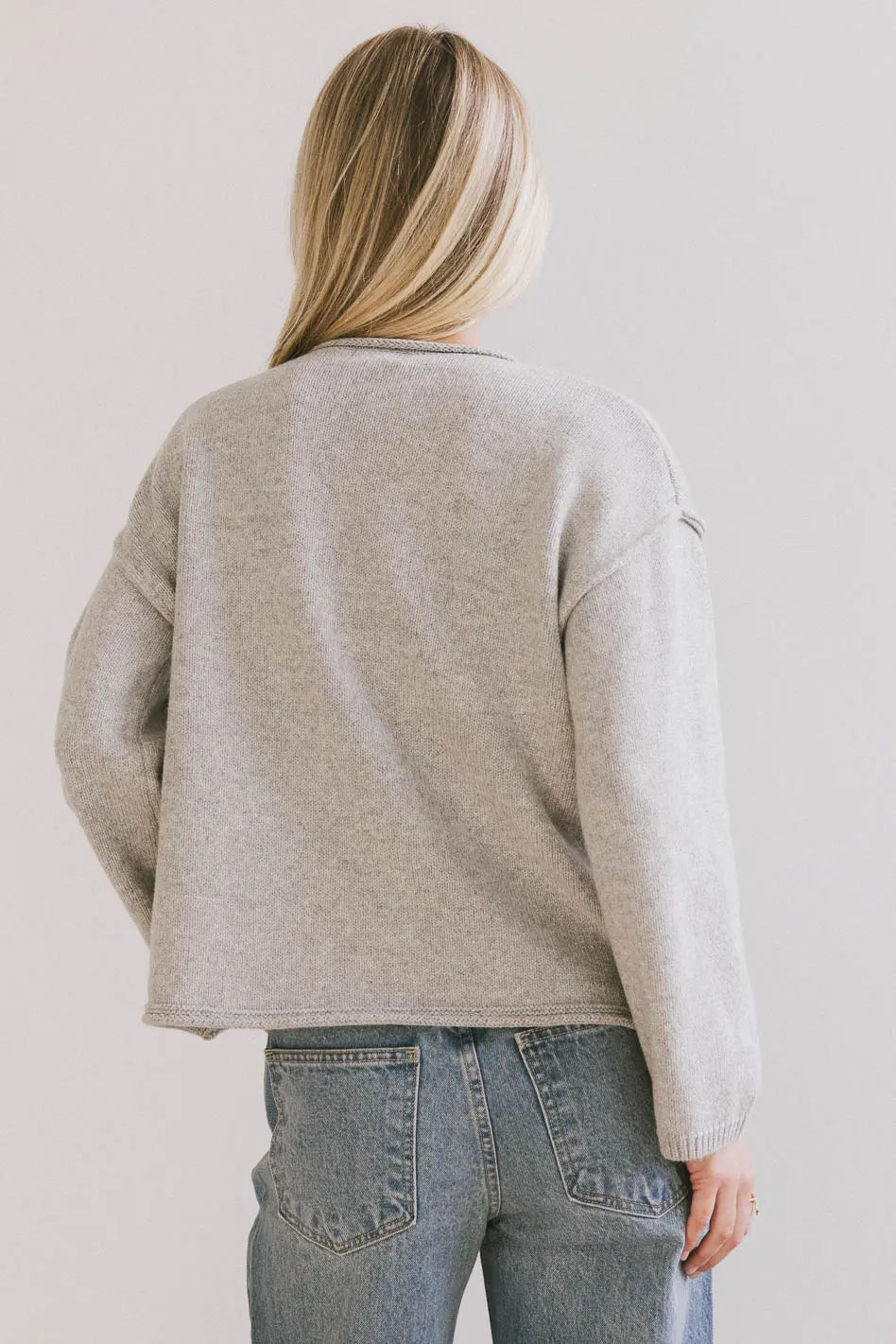 Carlie Knit Cardigan in Grey - FINAL SALE