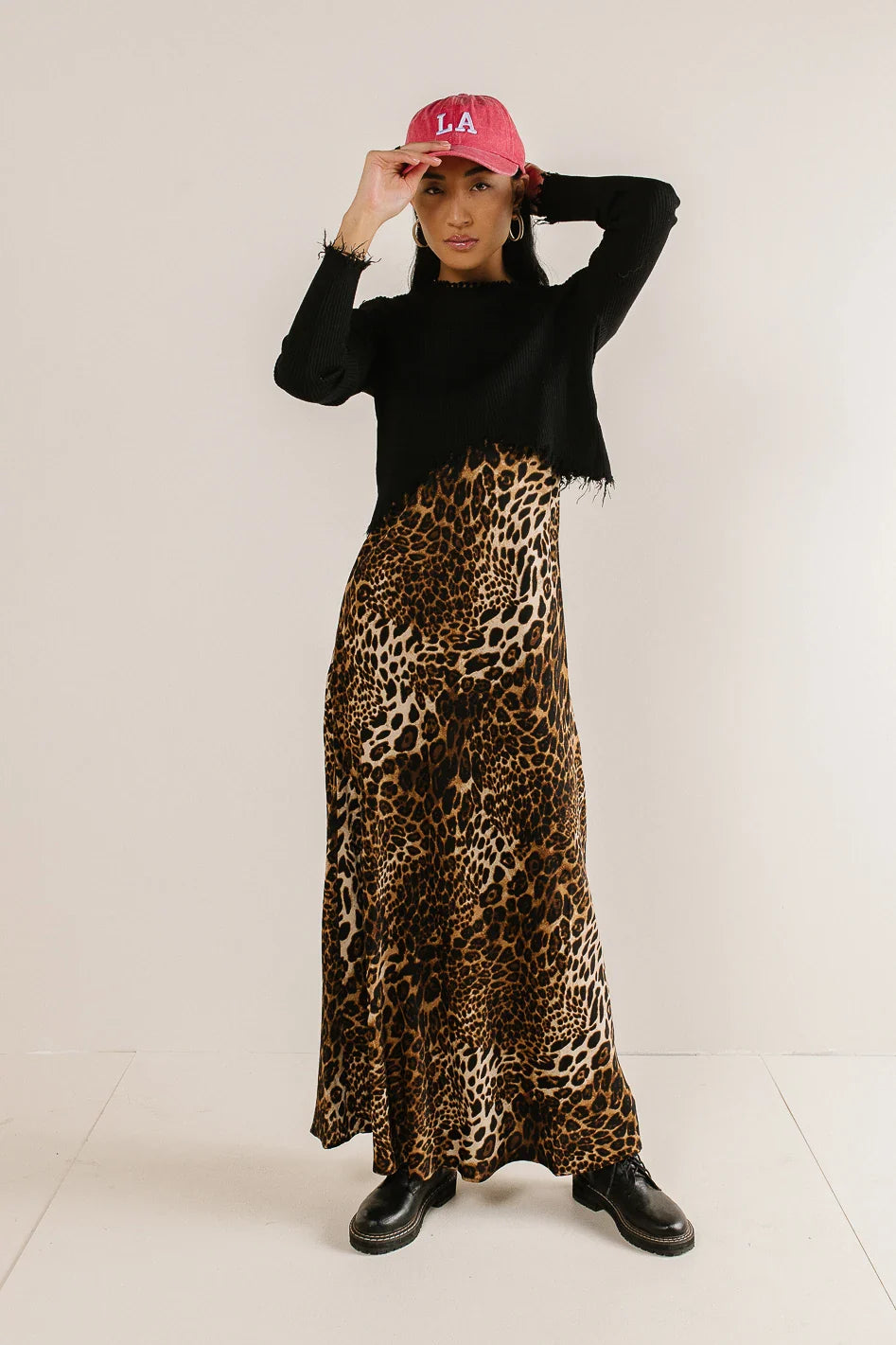 Farren Twofer Leopard Print Dress - FINAL SALE