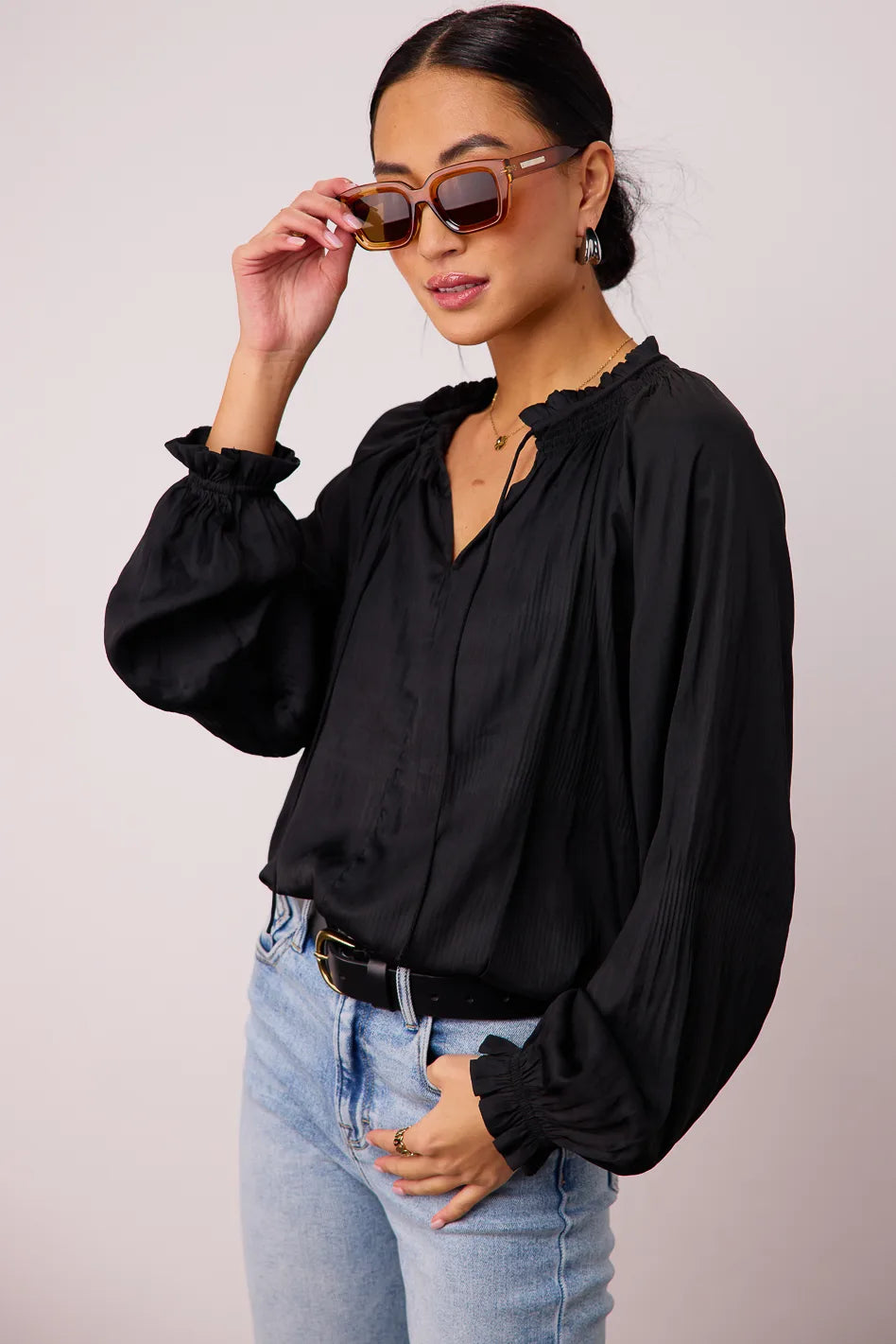 Eva Pleated Blouse - FINAL SALE