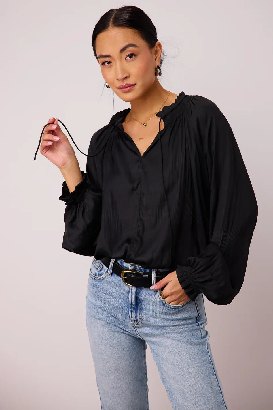 Eva Pleated Blouse - FINAL SALE