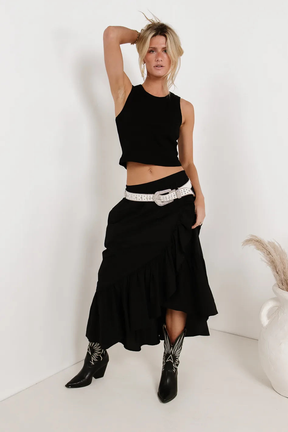 Arabella Maxi Skirt in Black - FINAL SALE