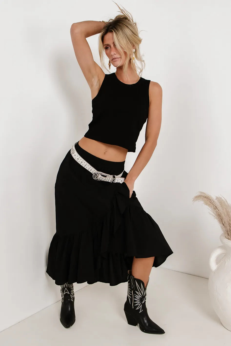Arabella Maxi Skirt in Black - FINAL SALE