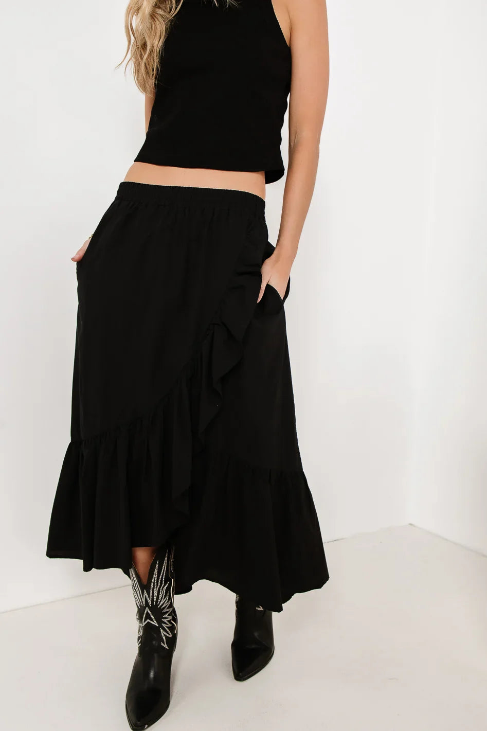 Arabella Maxi Skirt in Black - FINAL SALE