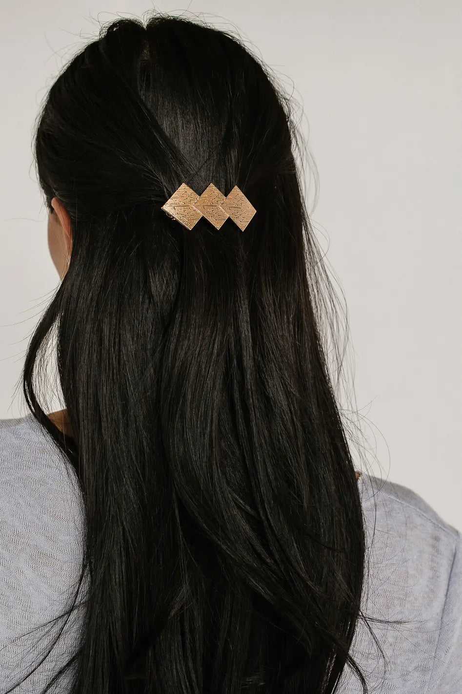 Geometric Hair Clip in Gold - FINAL SALE