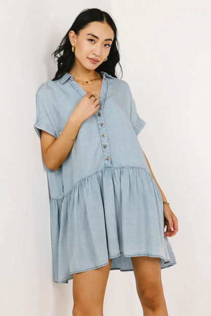 Buttoned Mini Dress - FINAL SALE