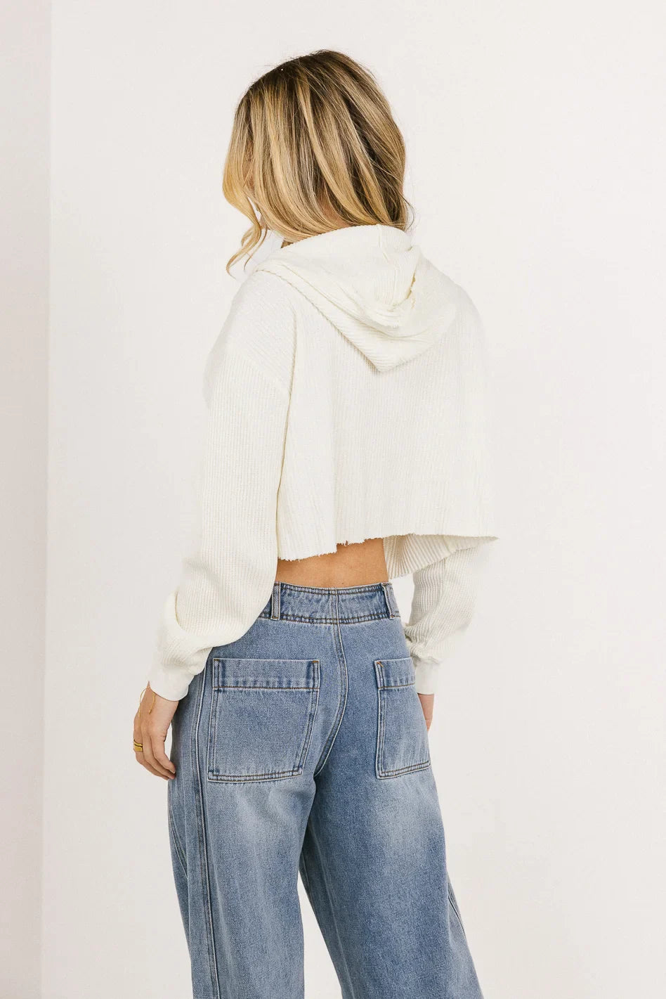 Anna Zip Up in Cream - FINAL SALE