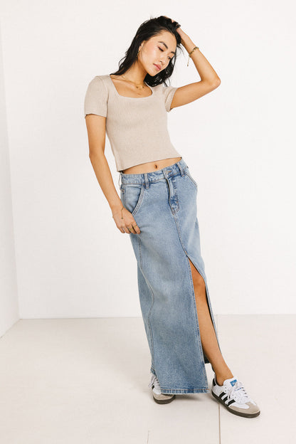 Capone Denim Maxi Skirt - FINAL SALE