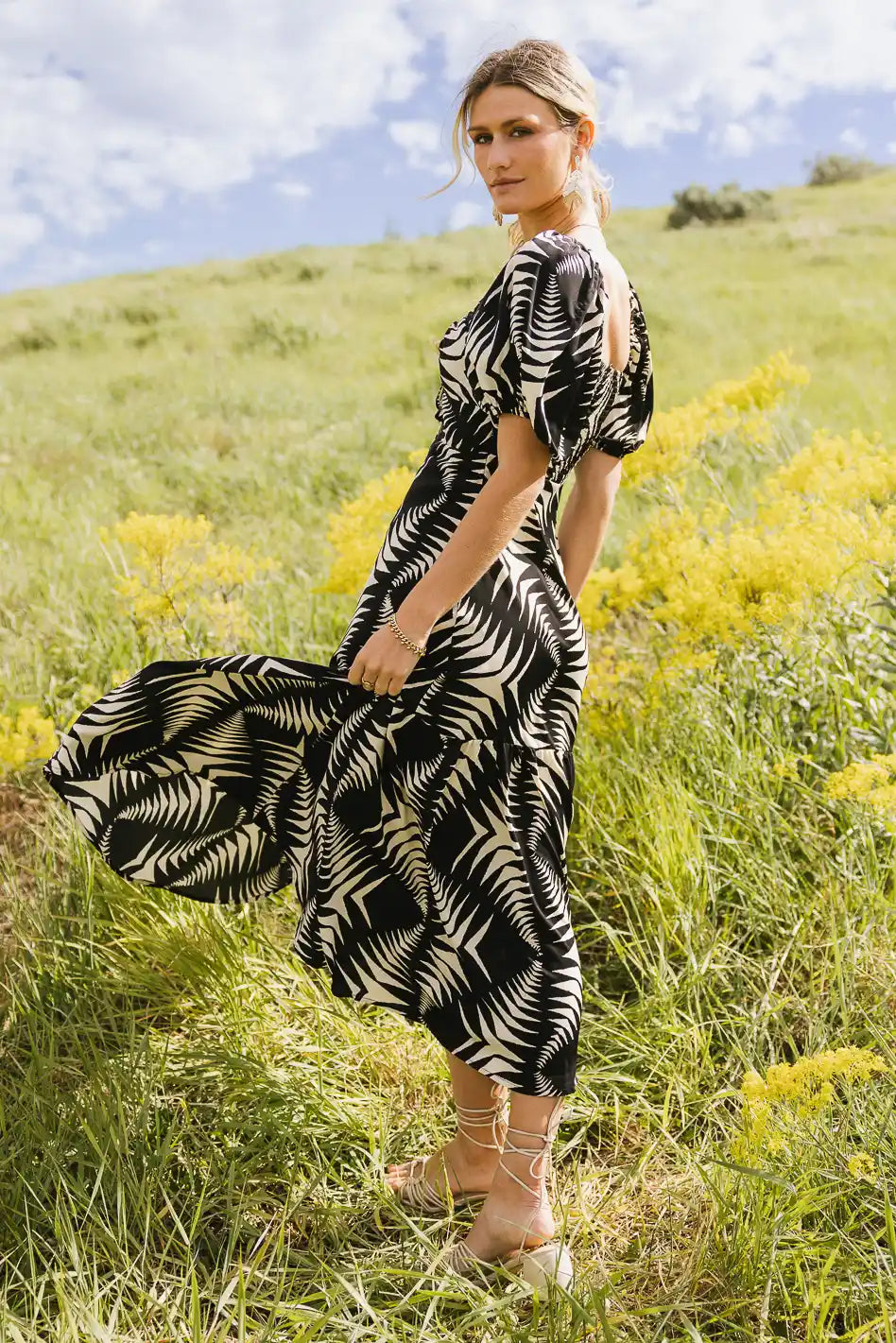 Dinah Abstract Midi Dress - FINAL SALE