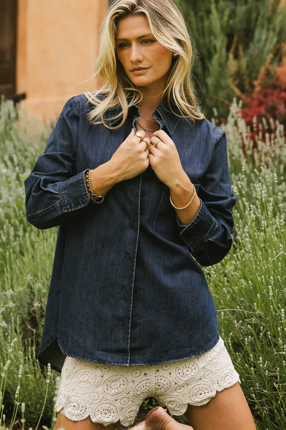Cory Denim Button Up - FINAL SALE