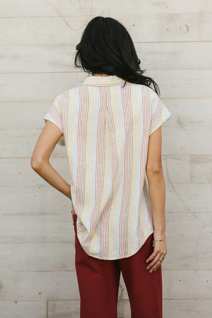 Imogen Striped Button Up - FINAL SALE