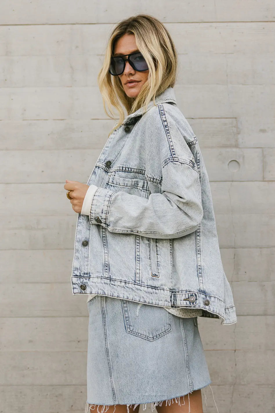 Bronwyn Jacket in Light Wash - FINAL SALE