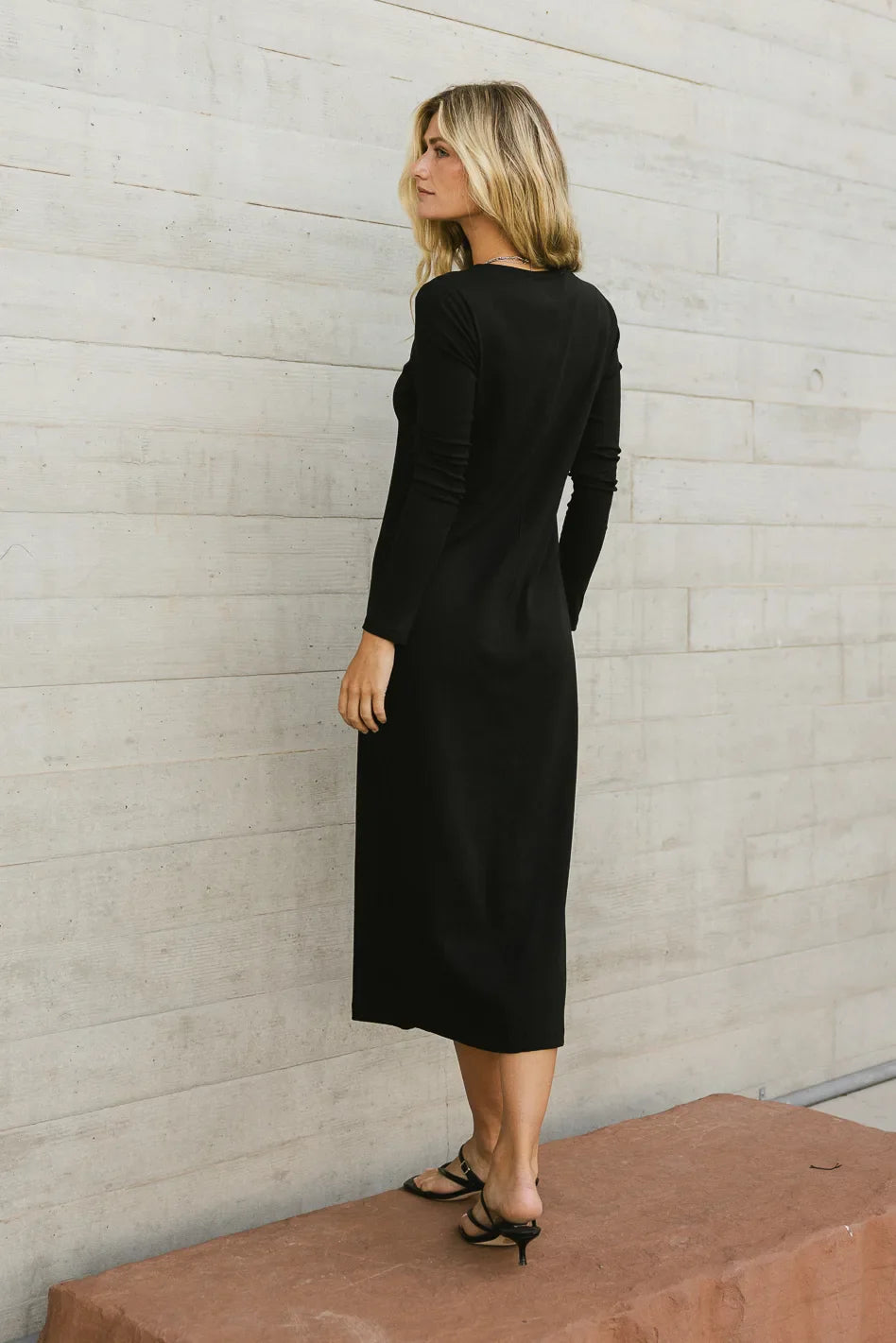 Hollis Ribbed Dress in Black - FINAL SALE