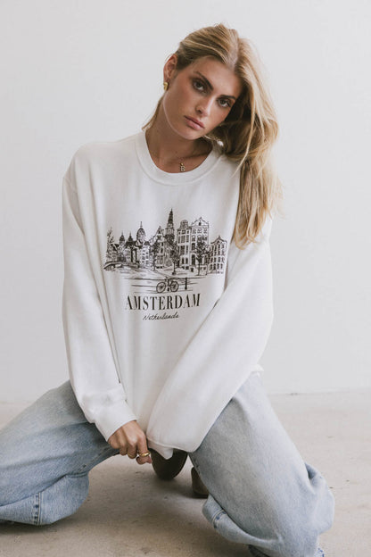 Amsterdam Cityscape Crewneck - FINAL SALE