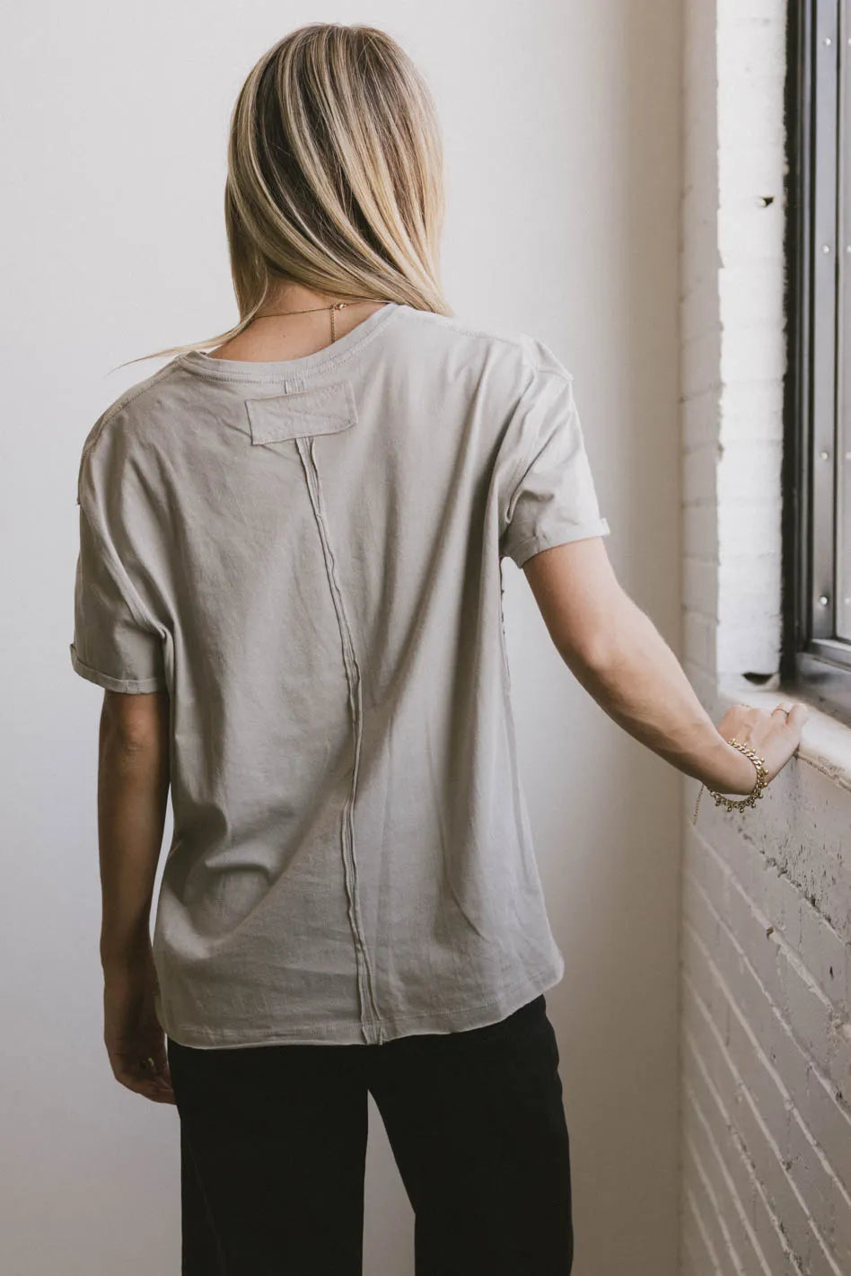 Gunner Basic Tee in Taupe - FINAL SALE