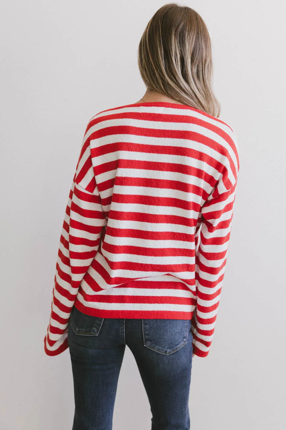 Destinia Striped Top in Red - FINAL SALE